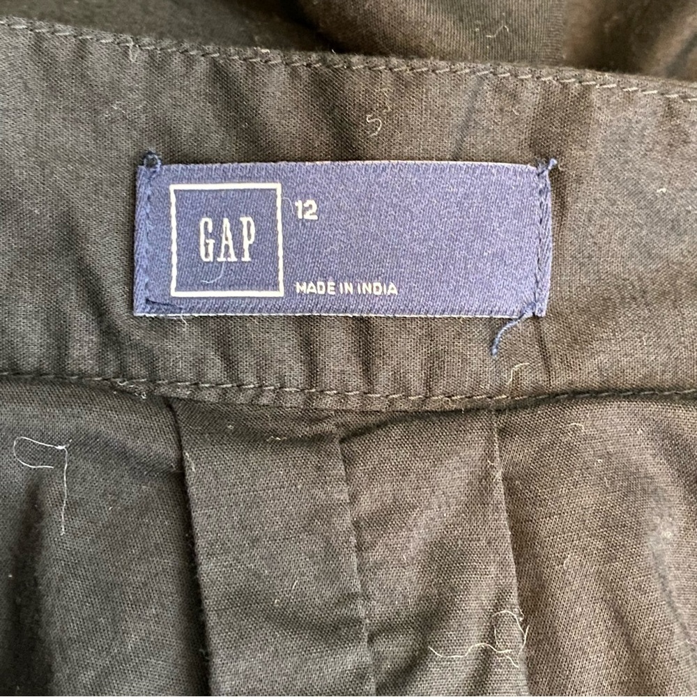 GAP Black Eyelet Cotton Midi Skirt - Picture 10 of 11